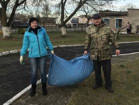 Люди искусства навели порядок и высадили деревья