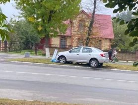 В Ганцевичах машина такси попала в аварию