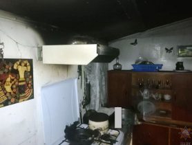 На пожаре в Пинске спасли мужчину: готовил еду и чуть не угорел
