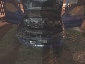 В Ганцевичском районе в гараже сгорел автомобиль «Пежо»