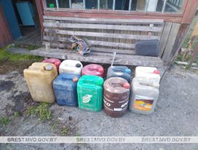 У пенсионера в Ганцевичском районе нашли 188 литров окрашенной солярки