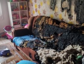 В одном из райцентров Брестской области на пожаре спасли мужчину