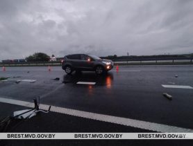 Водитель из Германии сбил пешехода на трассе М1 возле Бреста