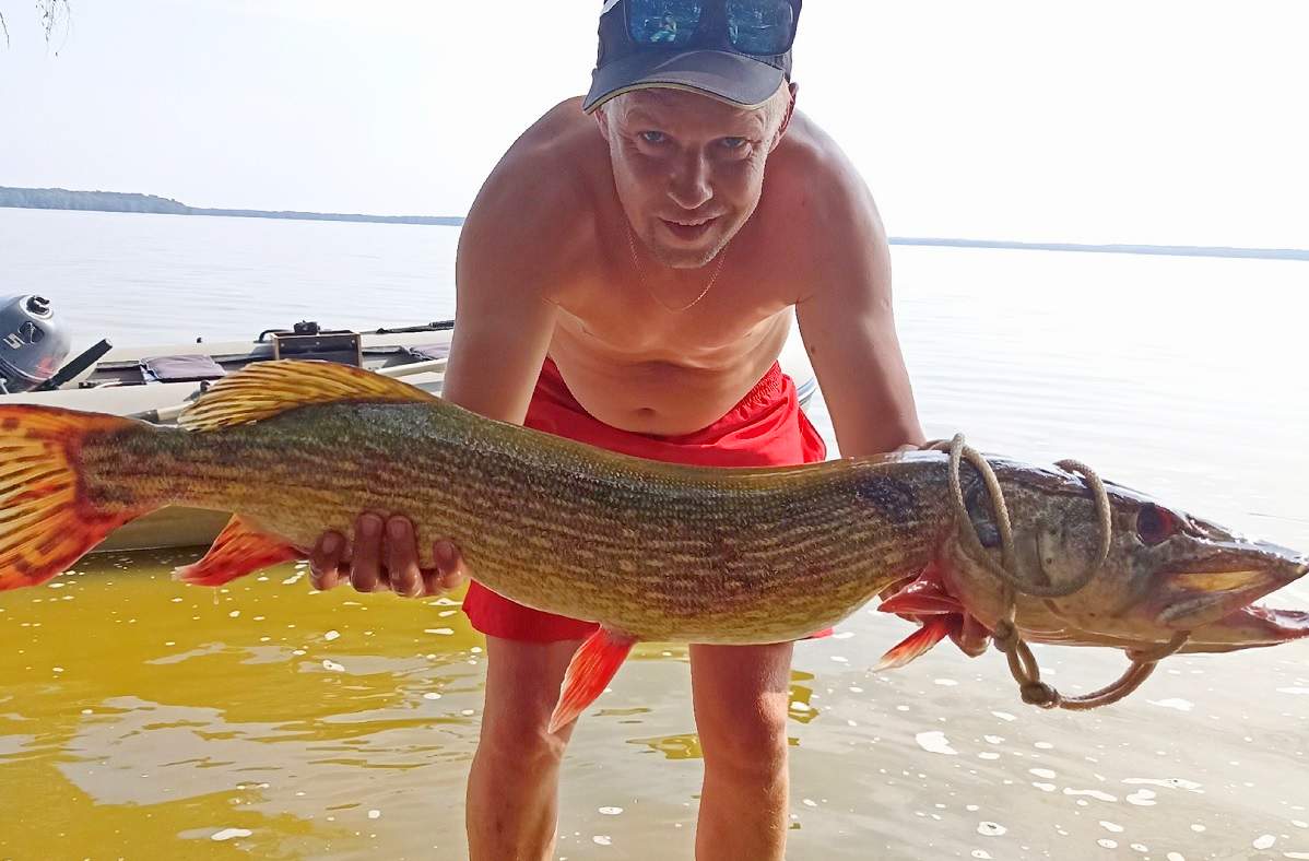 Анатолий Мотрунич из Пинска поймал щуку на 6100 грамм!