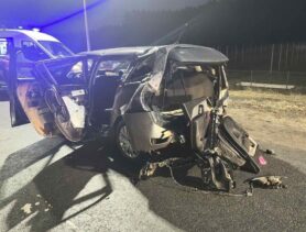 Попало на видео, как мчал китайский авто под Минском и протаранил Citroën