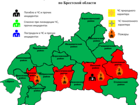 Огонь унес жизни двух человек в Брестской области