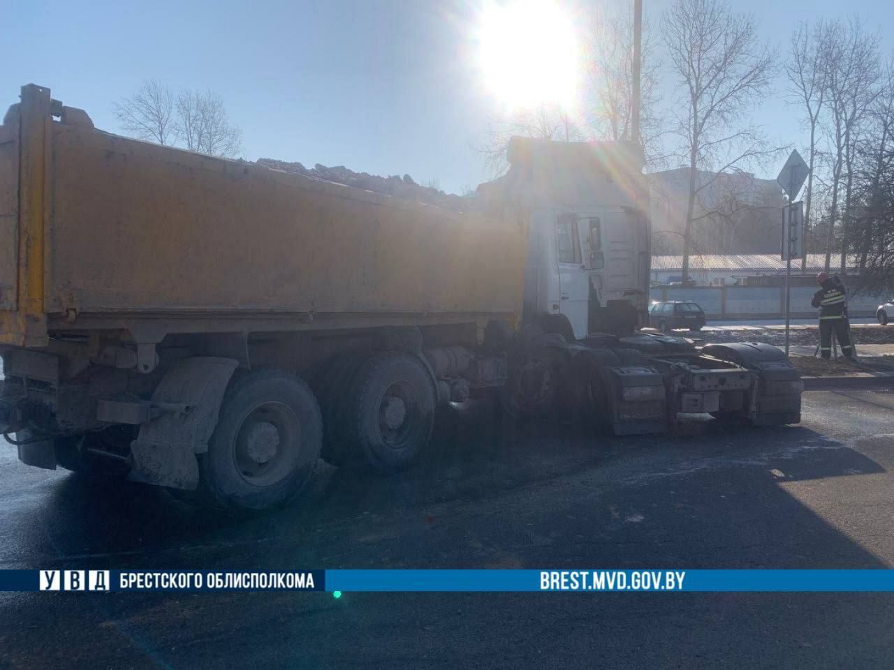 ДТП грузовиков в Бресте