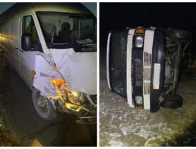 В Ивацевичском районе бус оказался в кювете из-за телефона