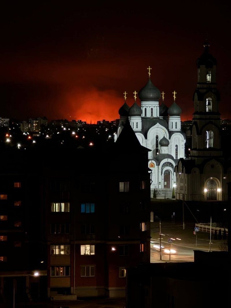 Пинск зарево