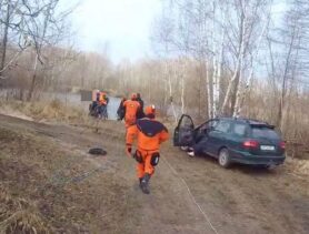 В Бресте спасали рыбака из воды