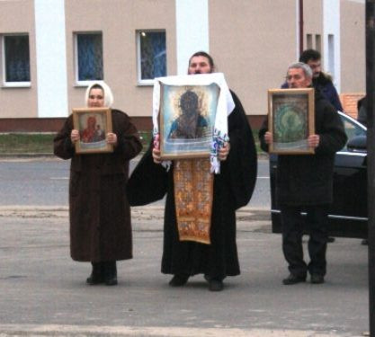Три чудотворные иконы прибыли в Ганцевичский храм