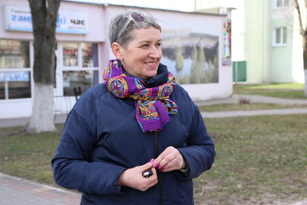 Фаина Разжаловец воспользовалась моментом и пригласила главу государства посетить Ганцевичский район.